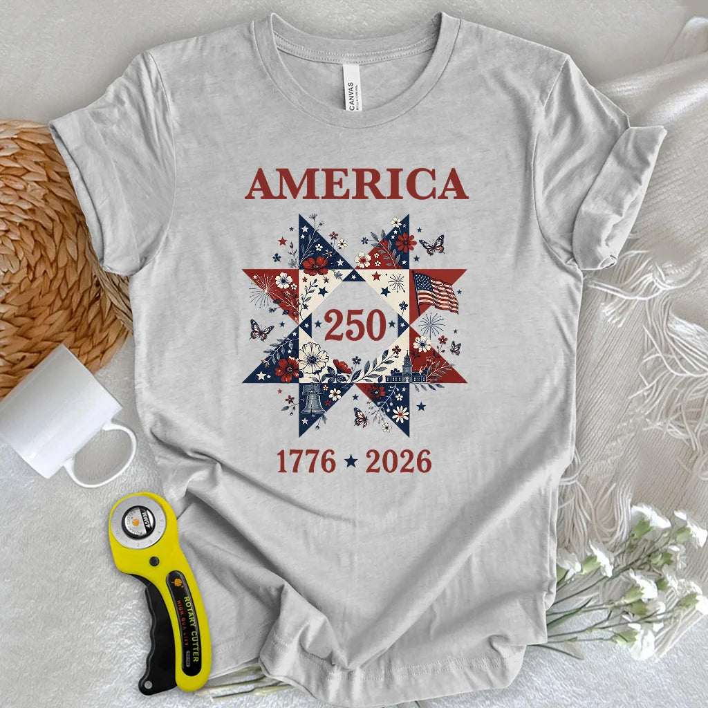 Liberty In Bloom Quilt T-shirt