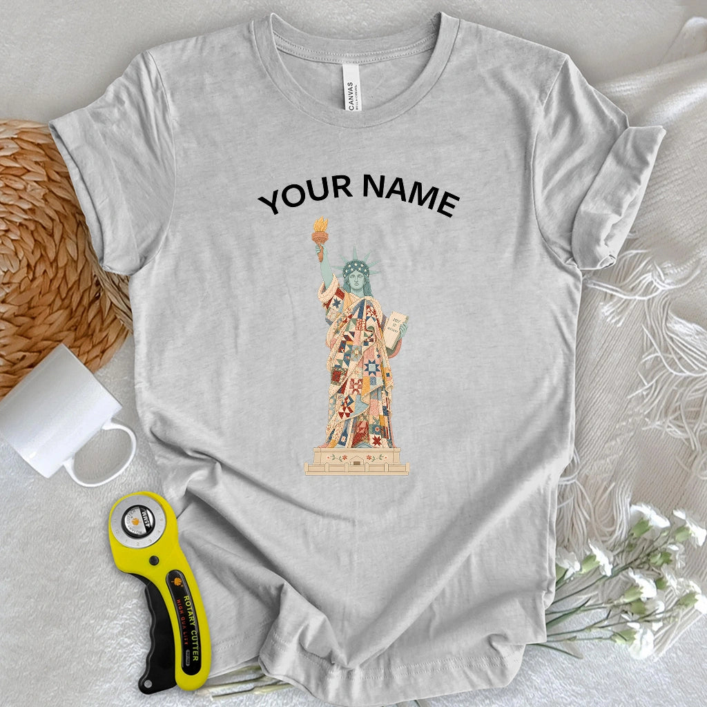 "Custom Name" Liberty Wrapped in Love T-shirt