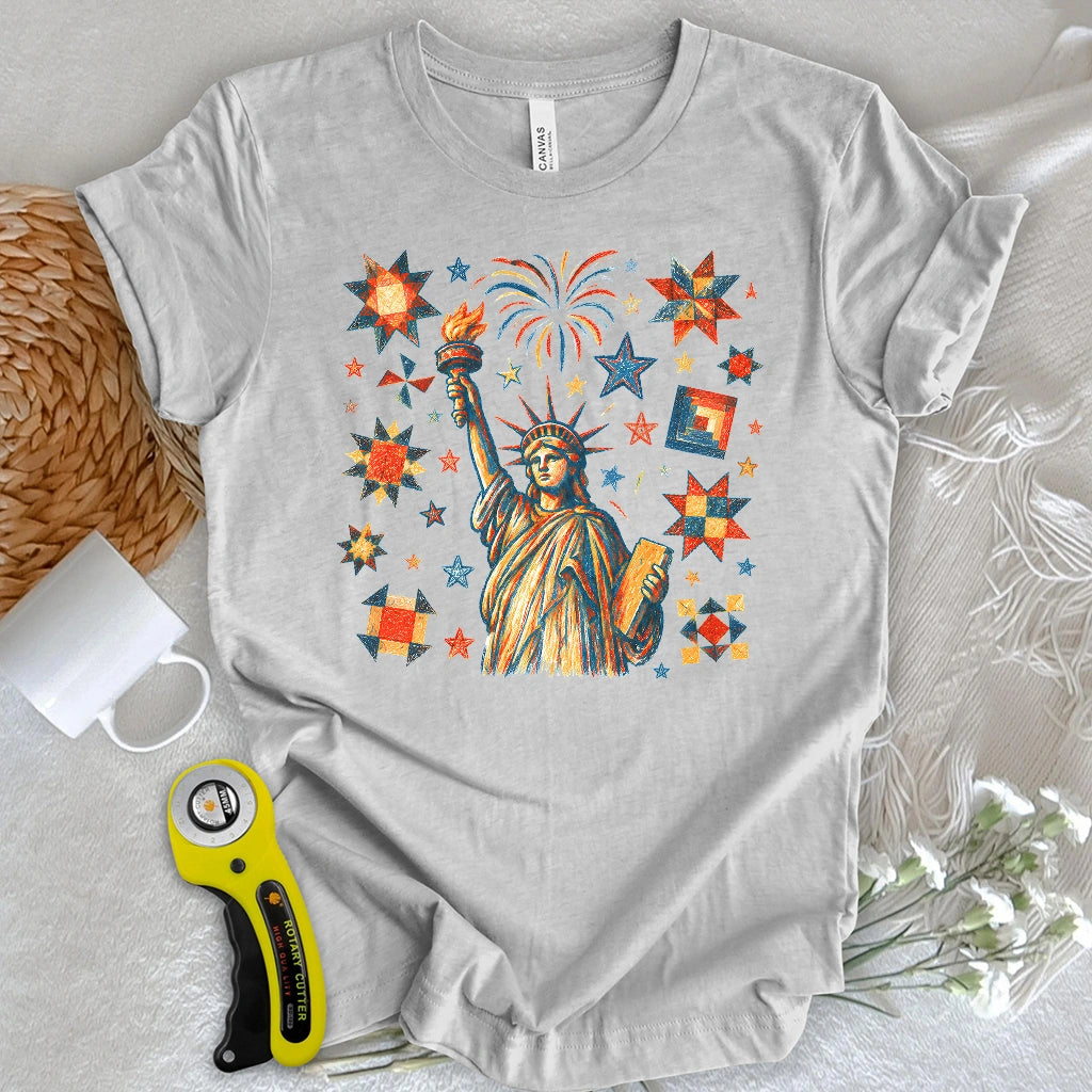 Liberty & Star Blocks T-shirt