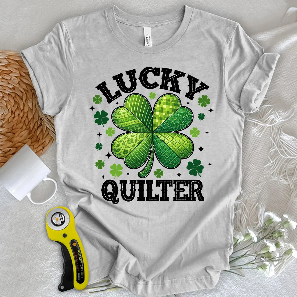 Glückliche Quilterin T-Shirt