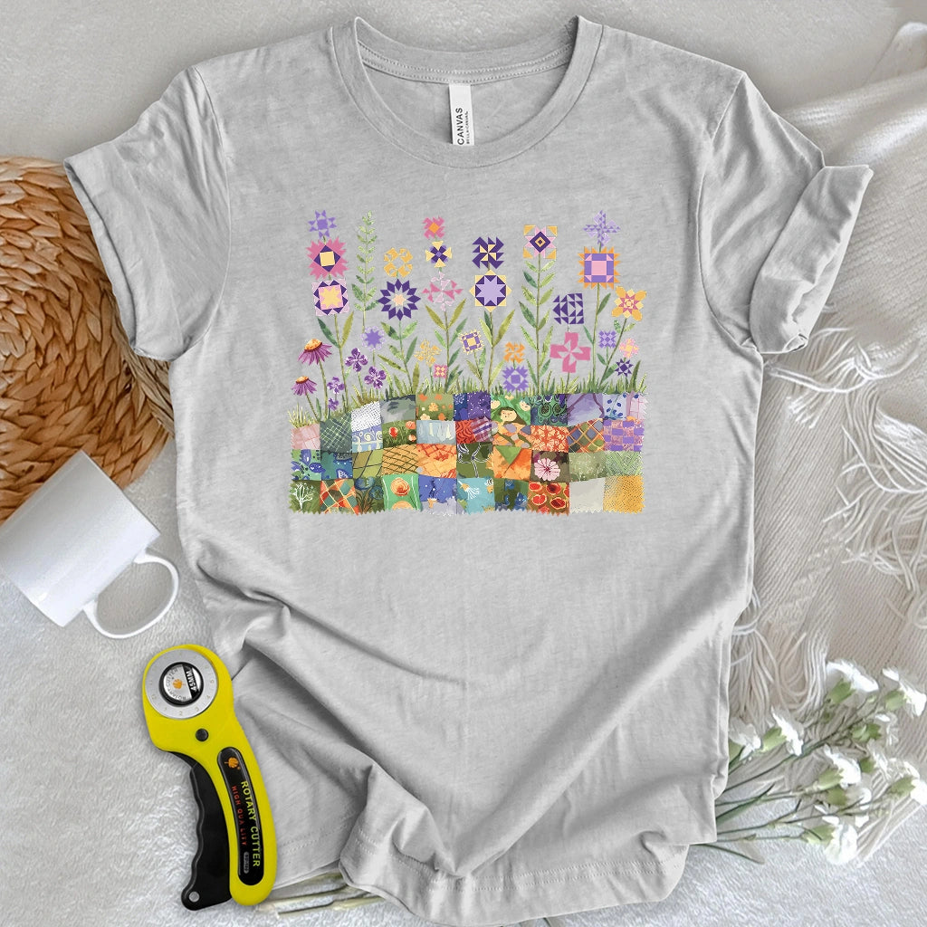 Patchwork Bloom Garden T-shirt