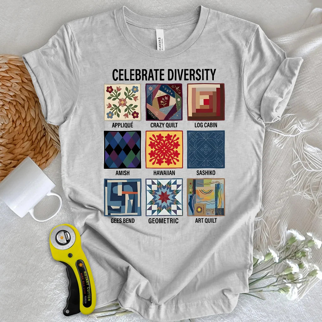 T-shirt Patchwork de la diversité