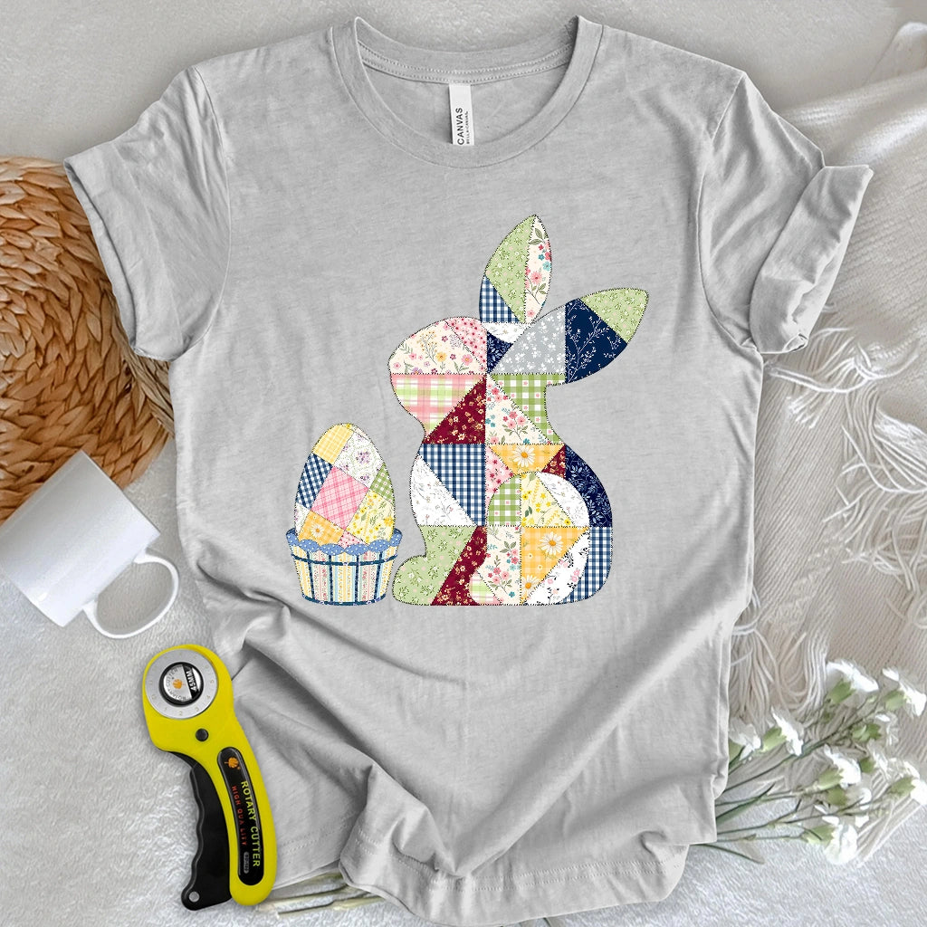 Patchwork Easter Bunny T-shirt