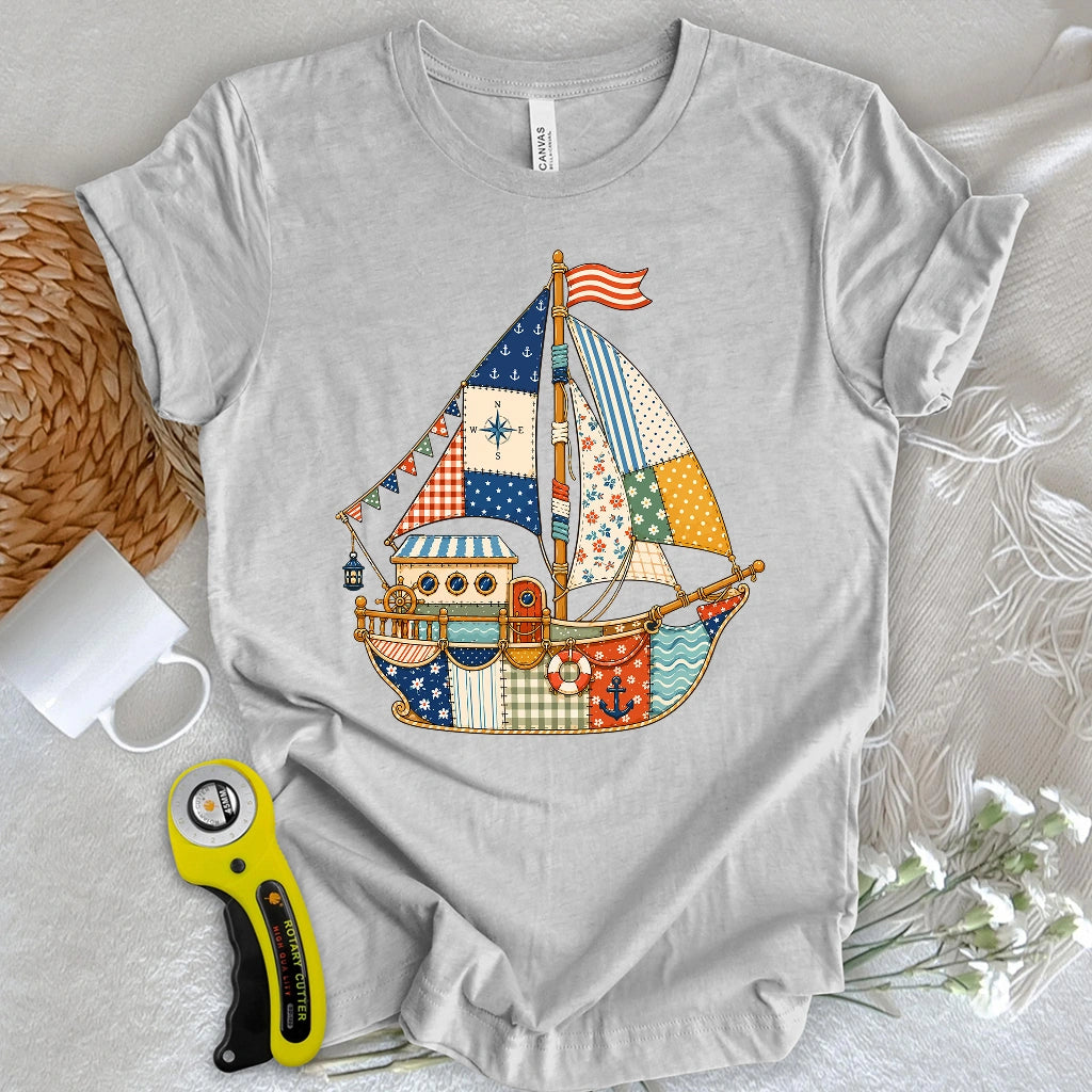 Patchwork Harbor Dream T-shirt