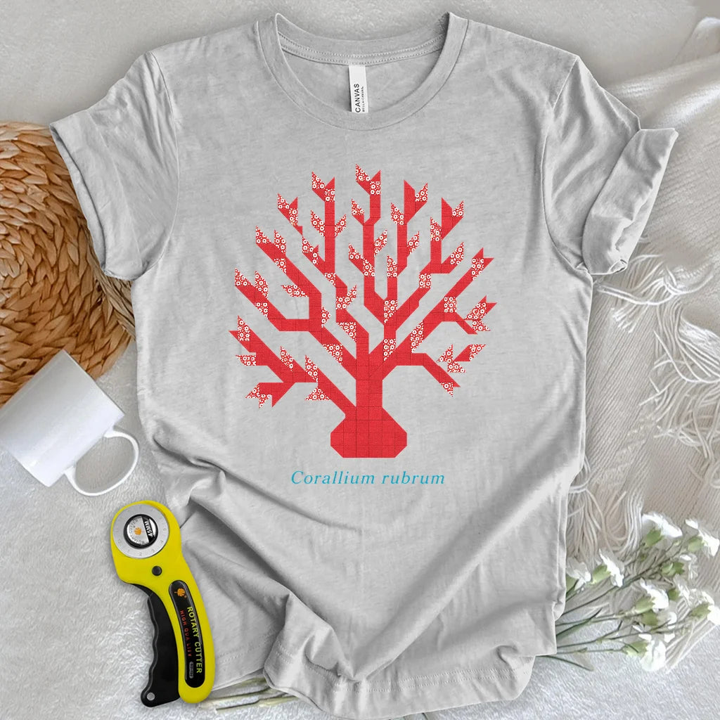 Patchwork Red Coral T-shirt