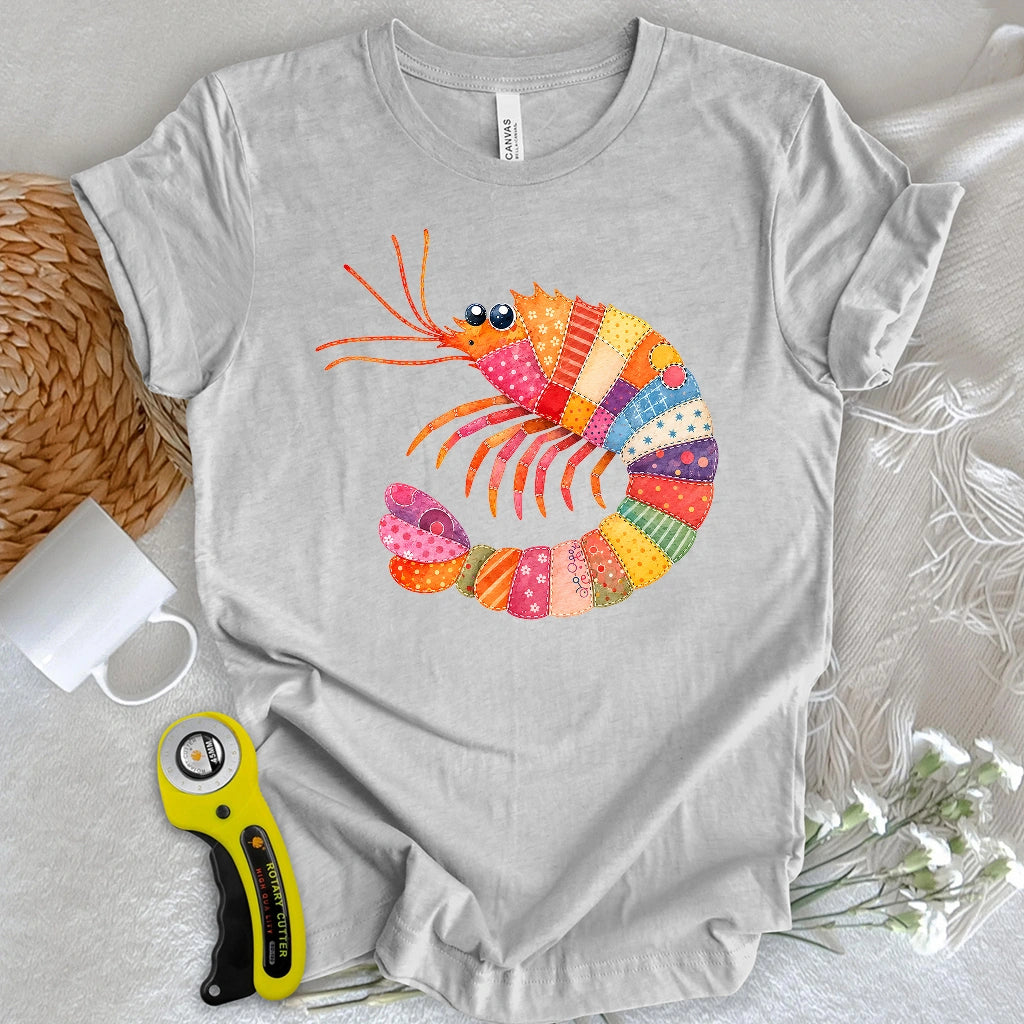 Patchwork Shrimp T-shirt