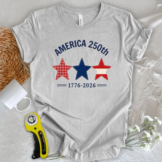Patriotic Star Applique T-shirt