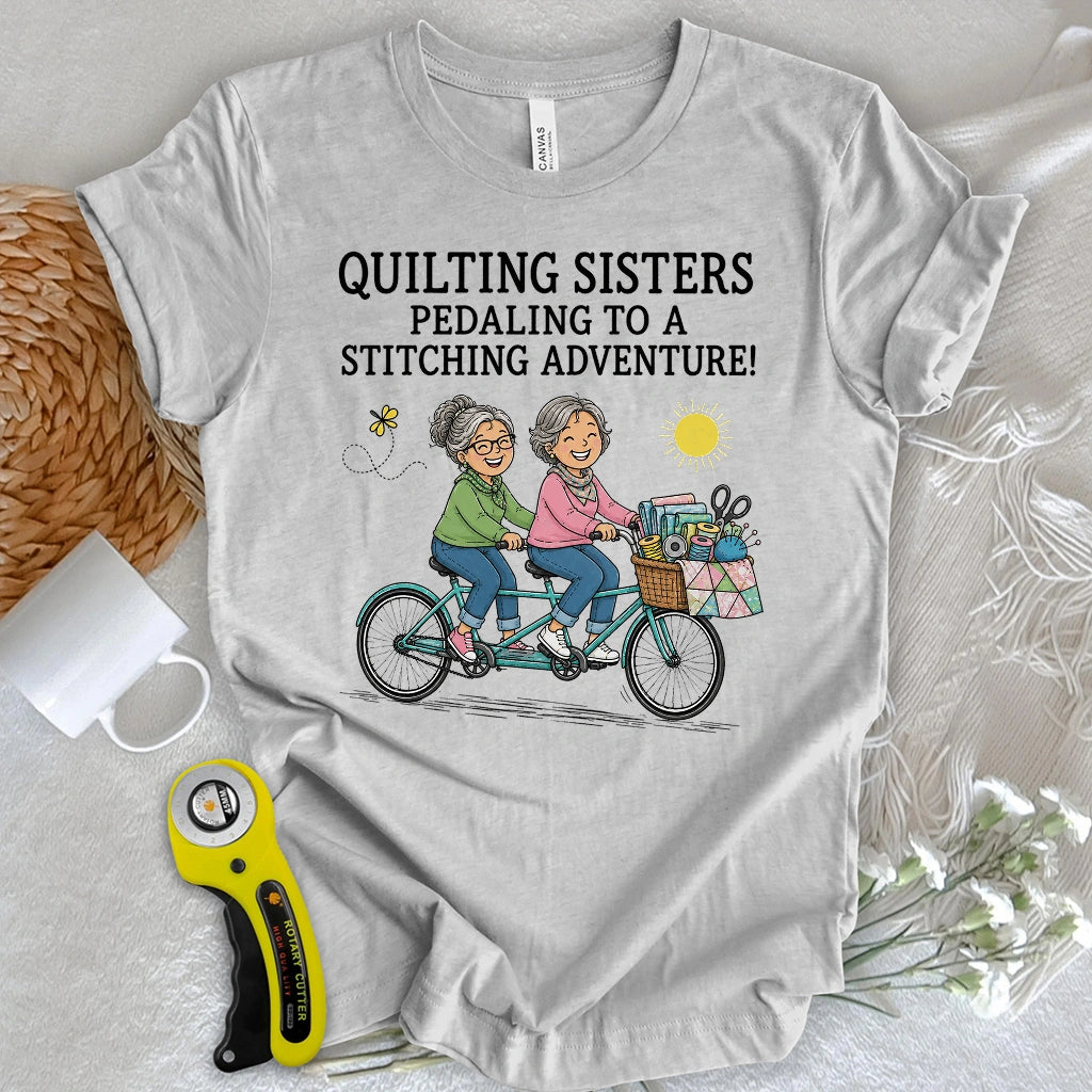 Pedaling To Fabric Heaven T-shirt