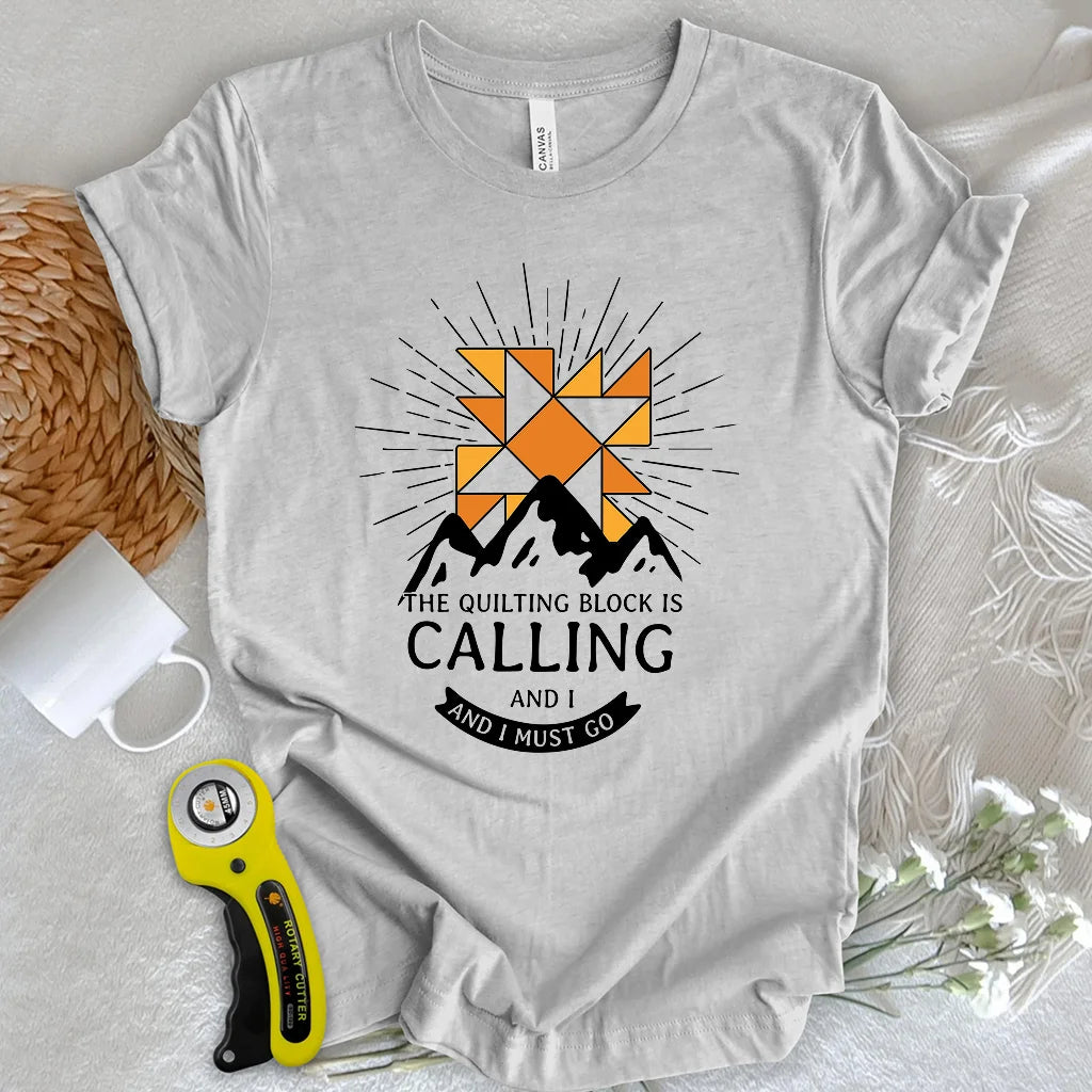 Quiltblock-Ruf-T-Shirt