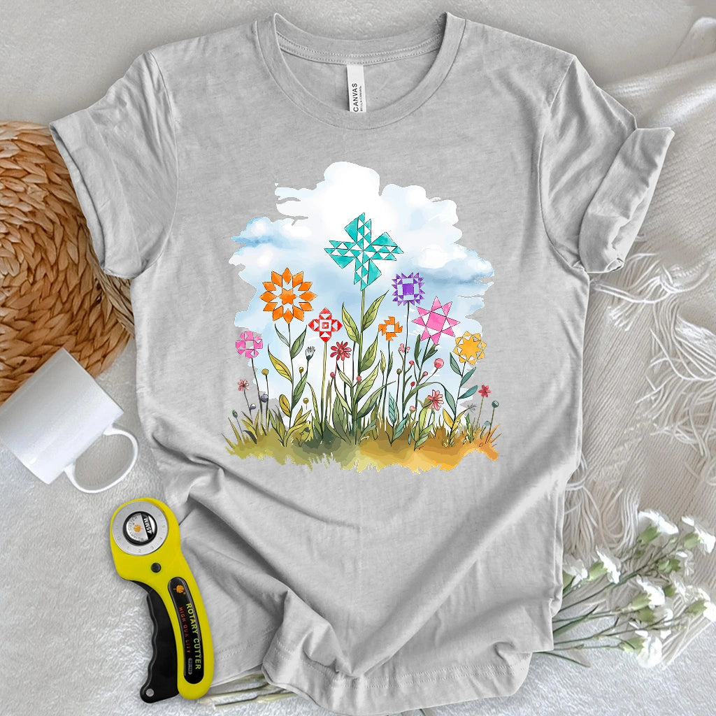 Quilt Block Field T-shirt