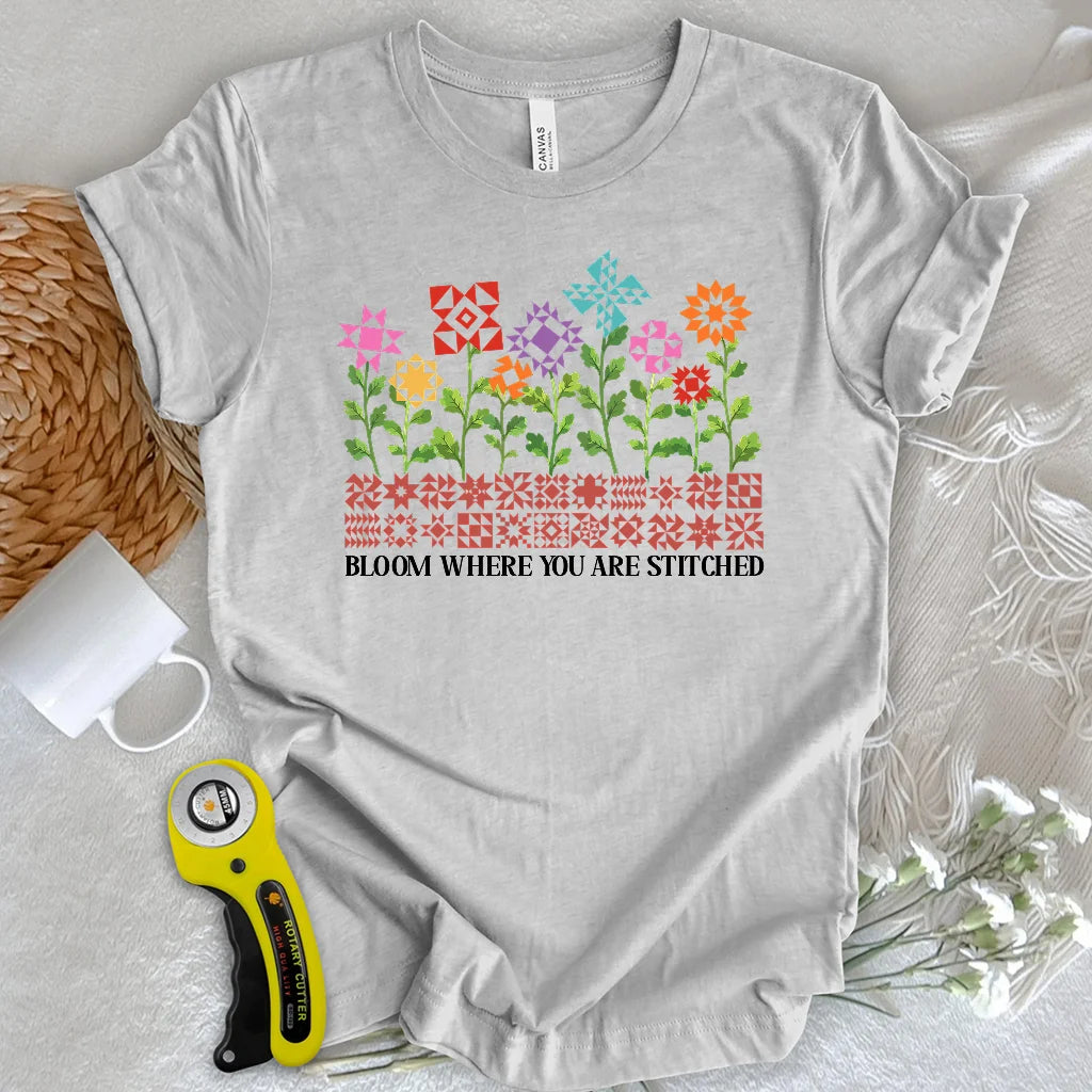 Quilt Garden In Bloom T-Shirt