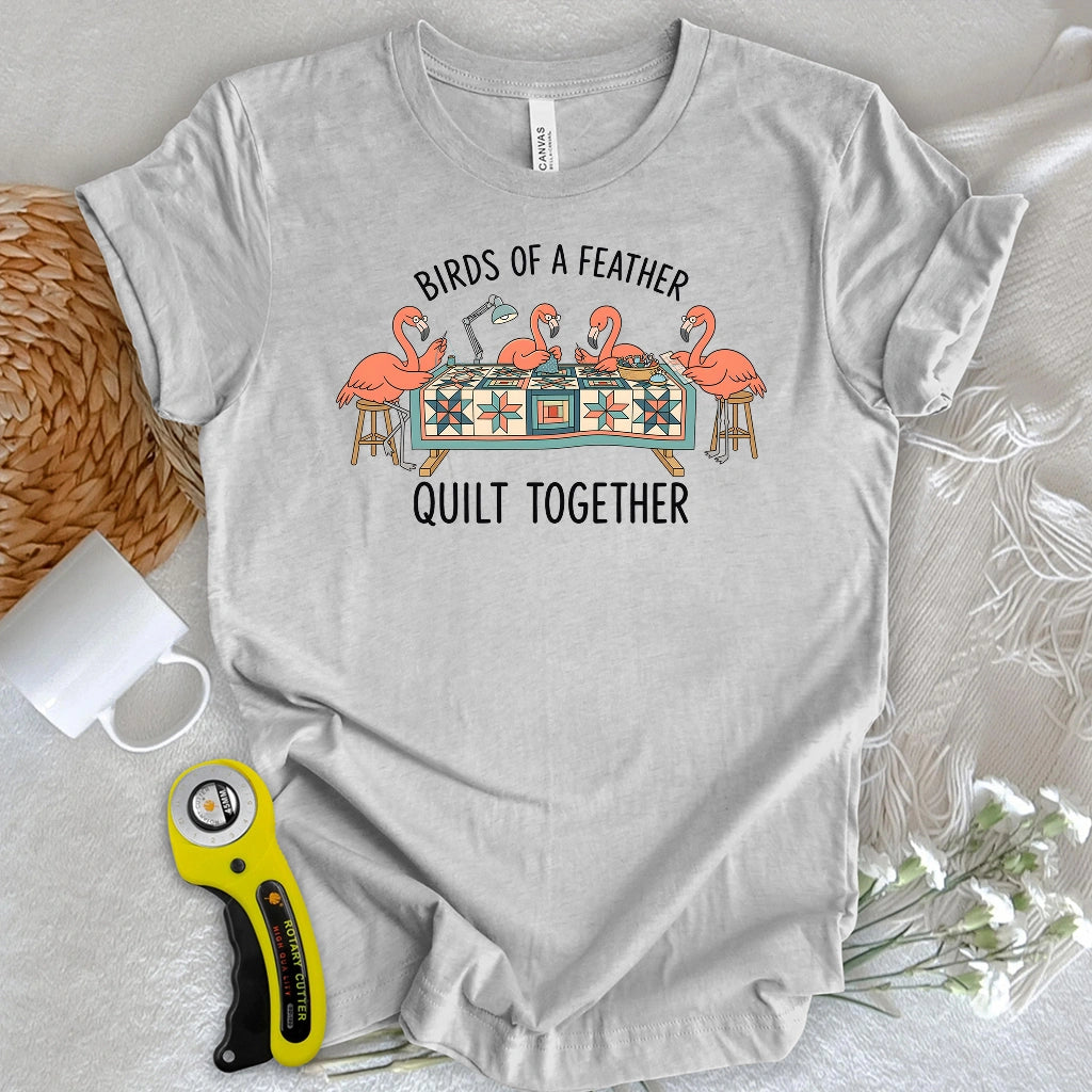 Quilt Together Flamingo T-shirt