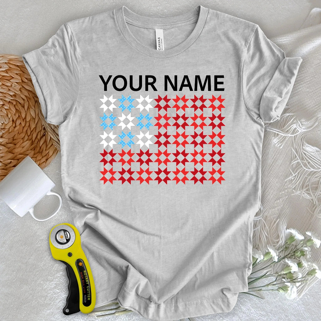 "Custom Name" Quilted Tribute T-shirt