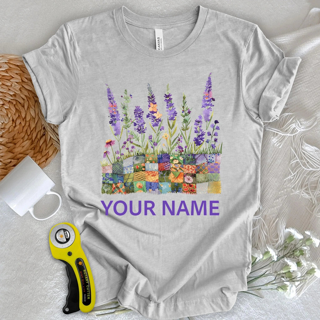 "Custom Name" Quilting Field T-shirt