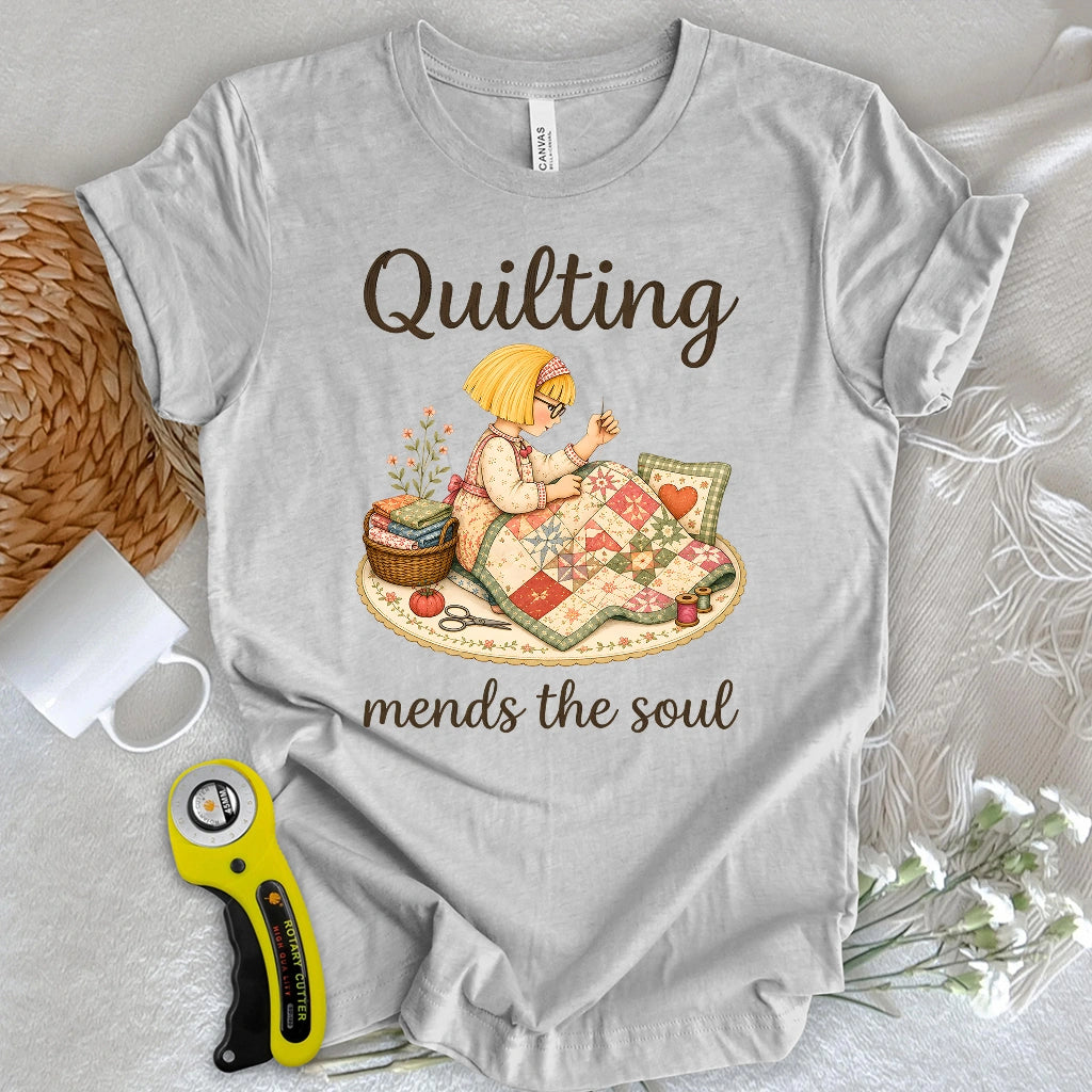 Quilting Mends the Soul T-shirt