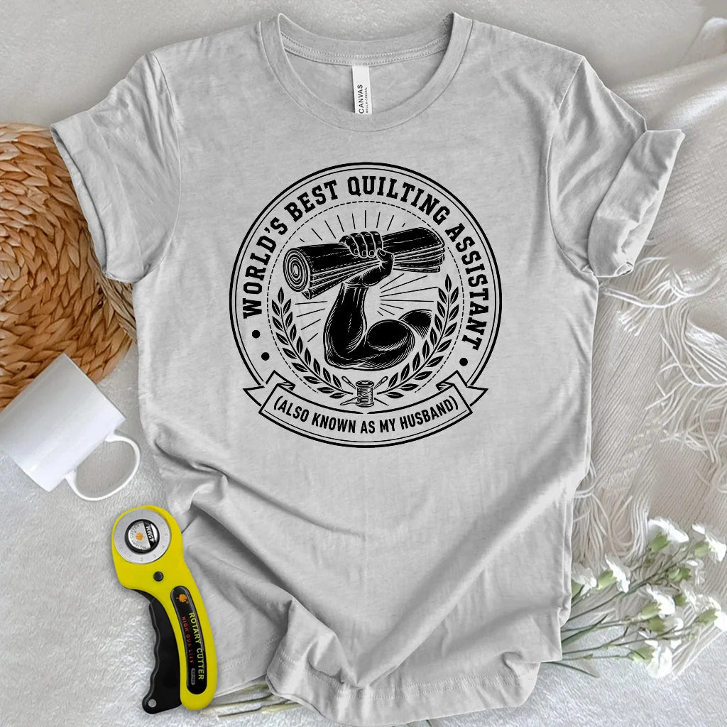 Real Men Support Quilting T-Shirt