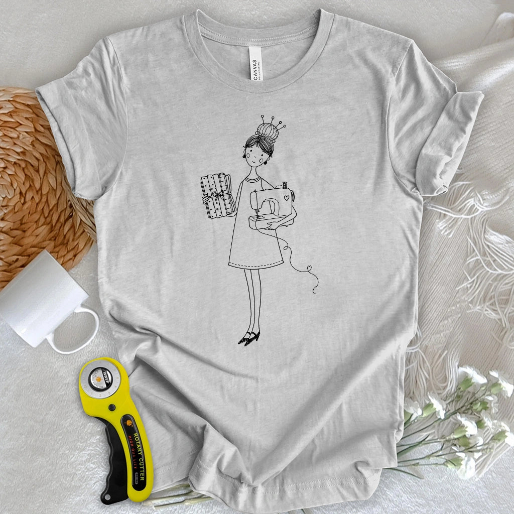 Sewing Girl T-shirt