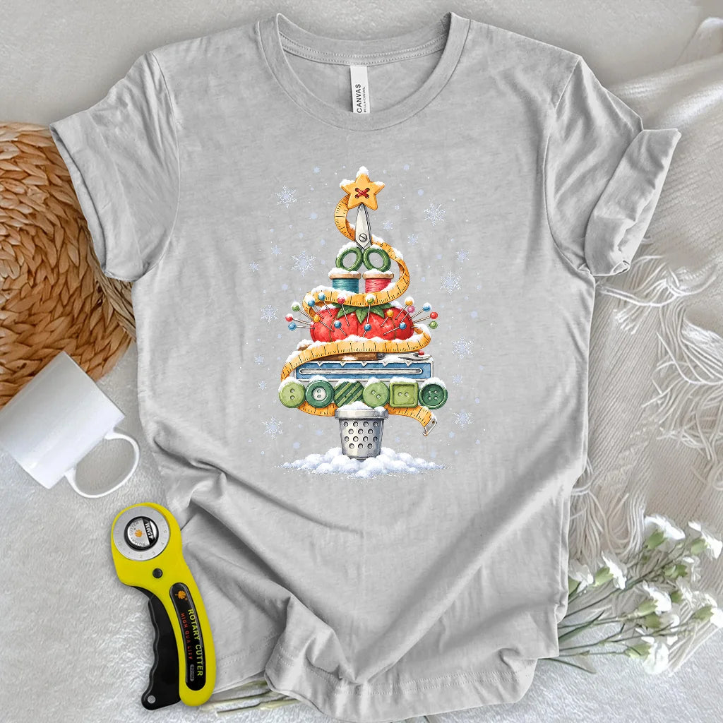 Sewing Tools Christmas Tree T-shirt