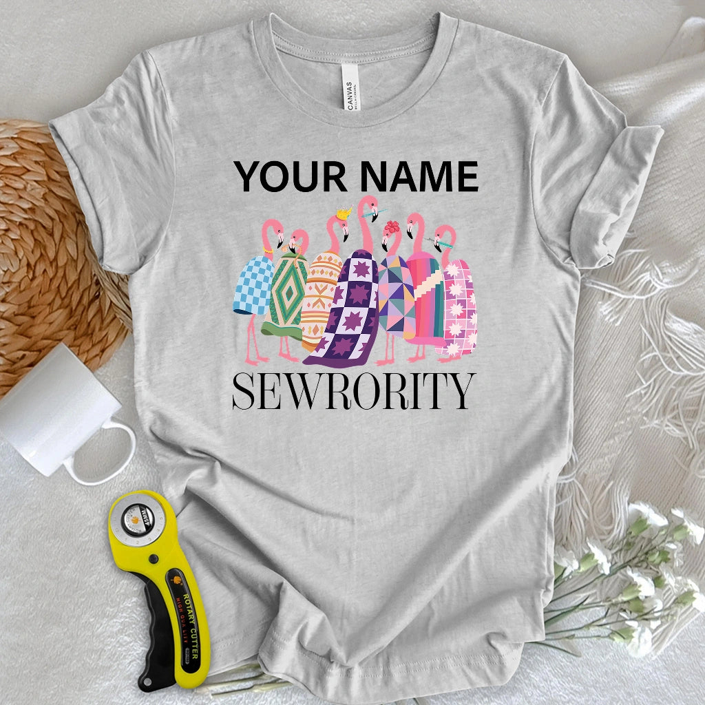 "Custom Name" Sewrority Sisters T-shirt