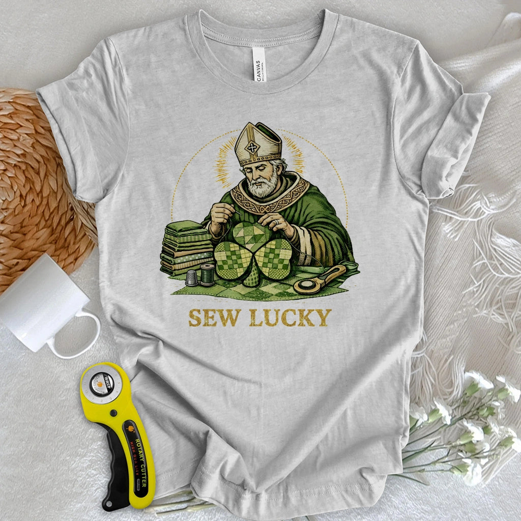 St. Patrick’s Quilted Shamrock T-shirt
