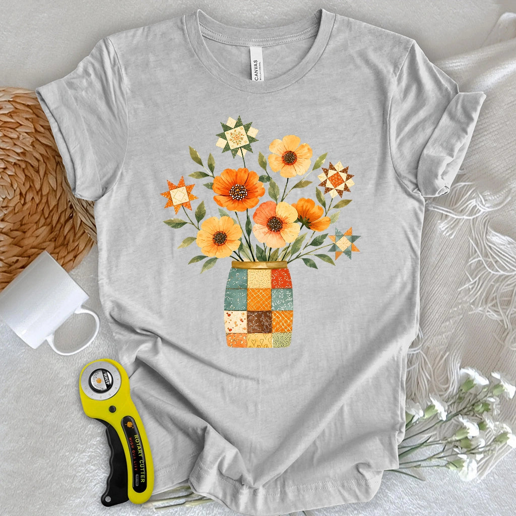 Stars & Stitched Blooms T-shirt