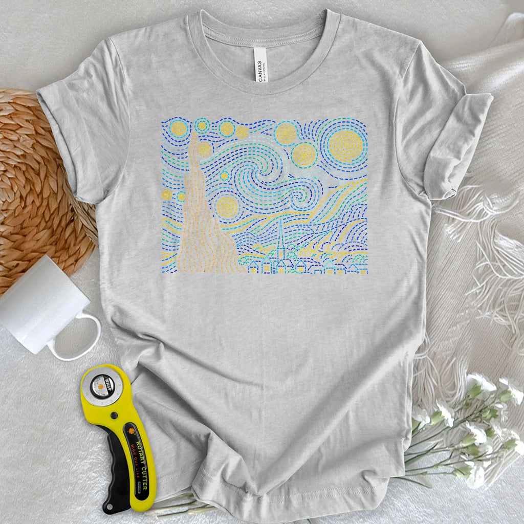 Stitched Starry Night T-shirt