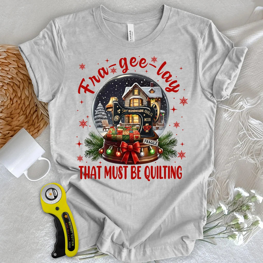 The Quilter’s Snow Globe T-shirt