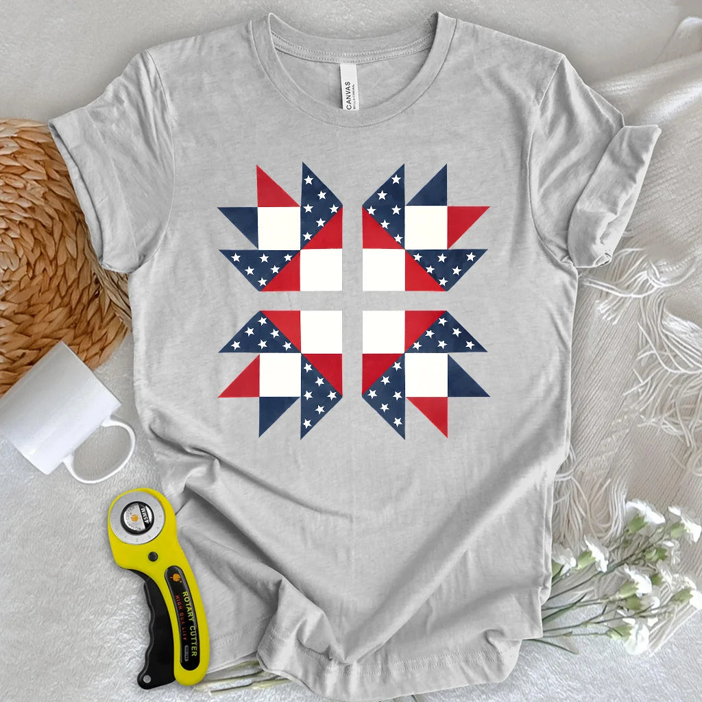 USA Star Block T-shirt