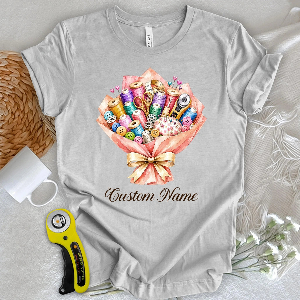 "Custom Name" The Crafter's Bouquet T-shirt