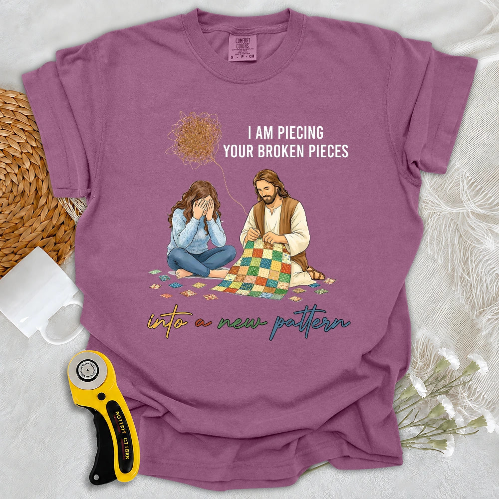 Comfort Colors God Piecing Broken Pieces T-shirt