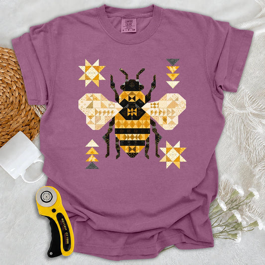 Comfort Colors Patchwork Bee T-shirt