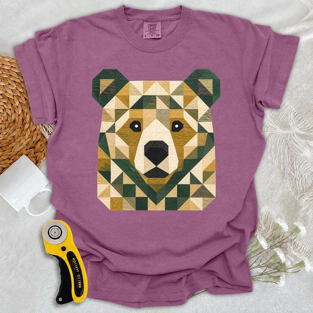Comfort Colors Patchwork Forest Bear T-shirt