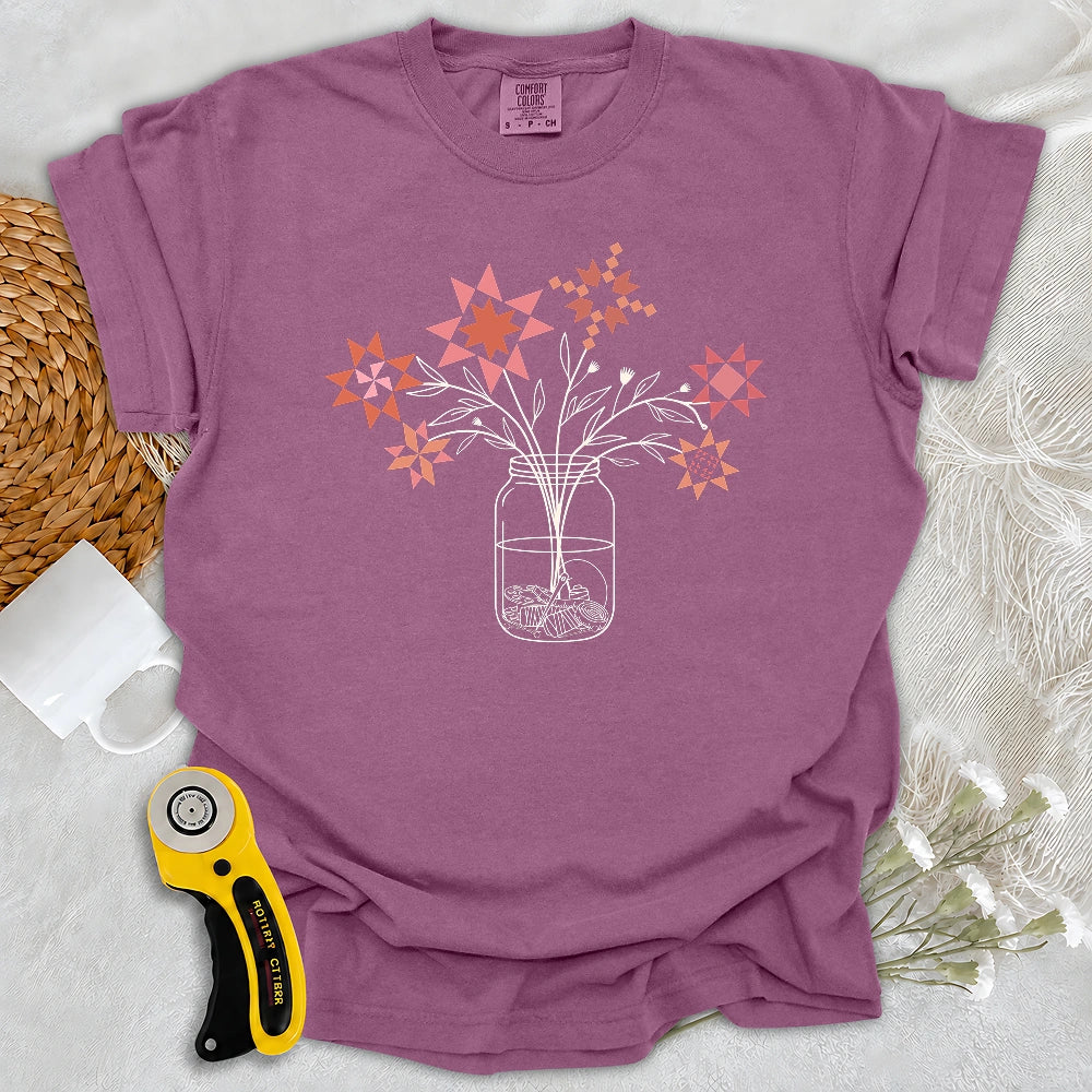 Comfort Colors Patchwork Posy Jar T-shirt