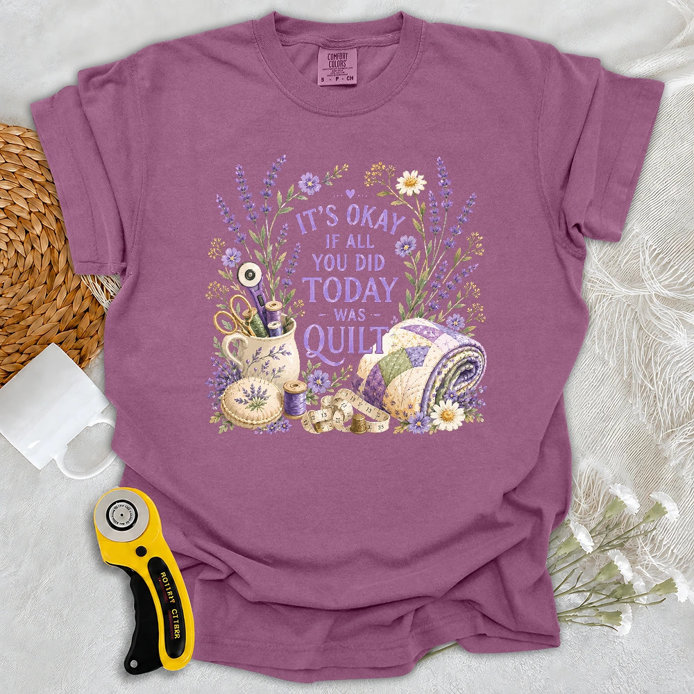 Comfort Colors Quilt Days Are Productive Days T-shirt