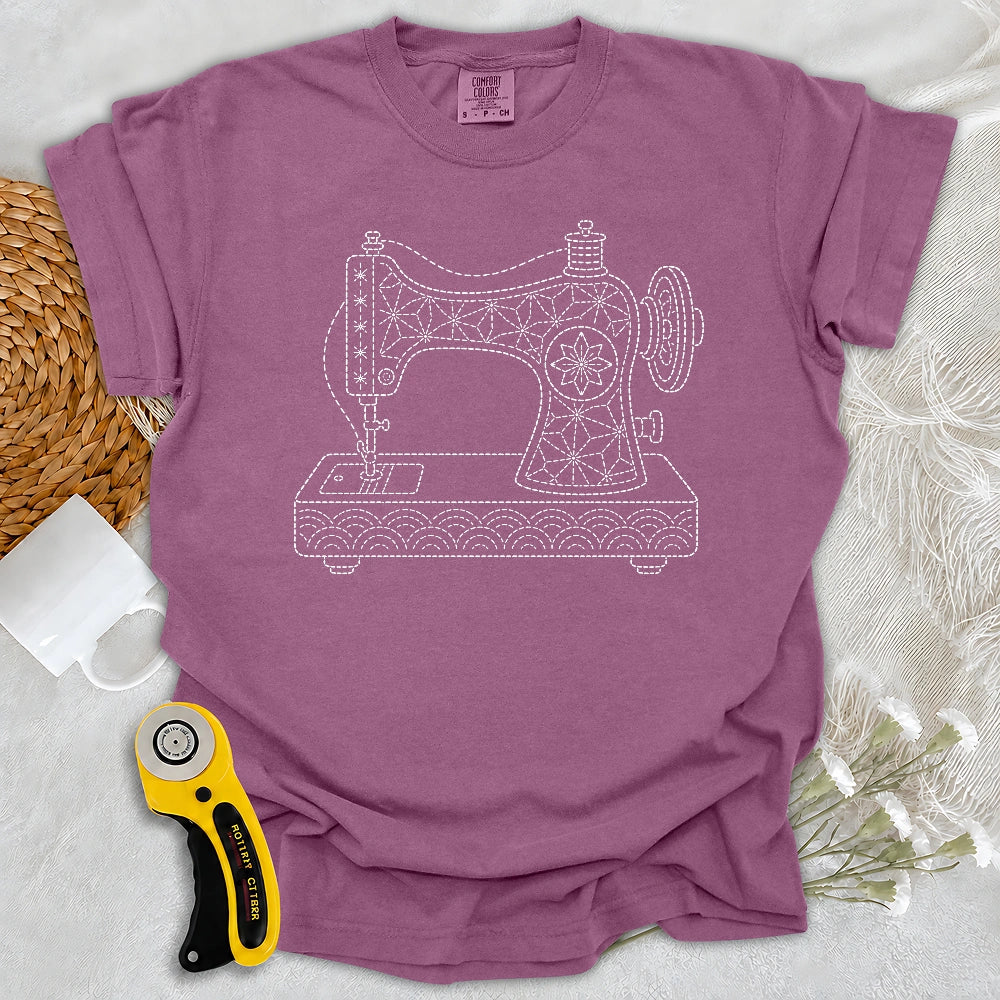 Comfort Colors Sashiko Sewing Machine T-shirt