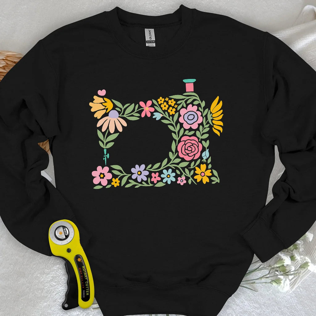 Abtract Flower Machine Sweatshirt