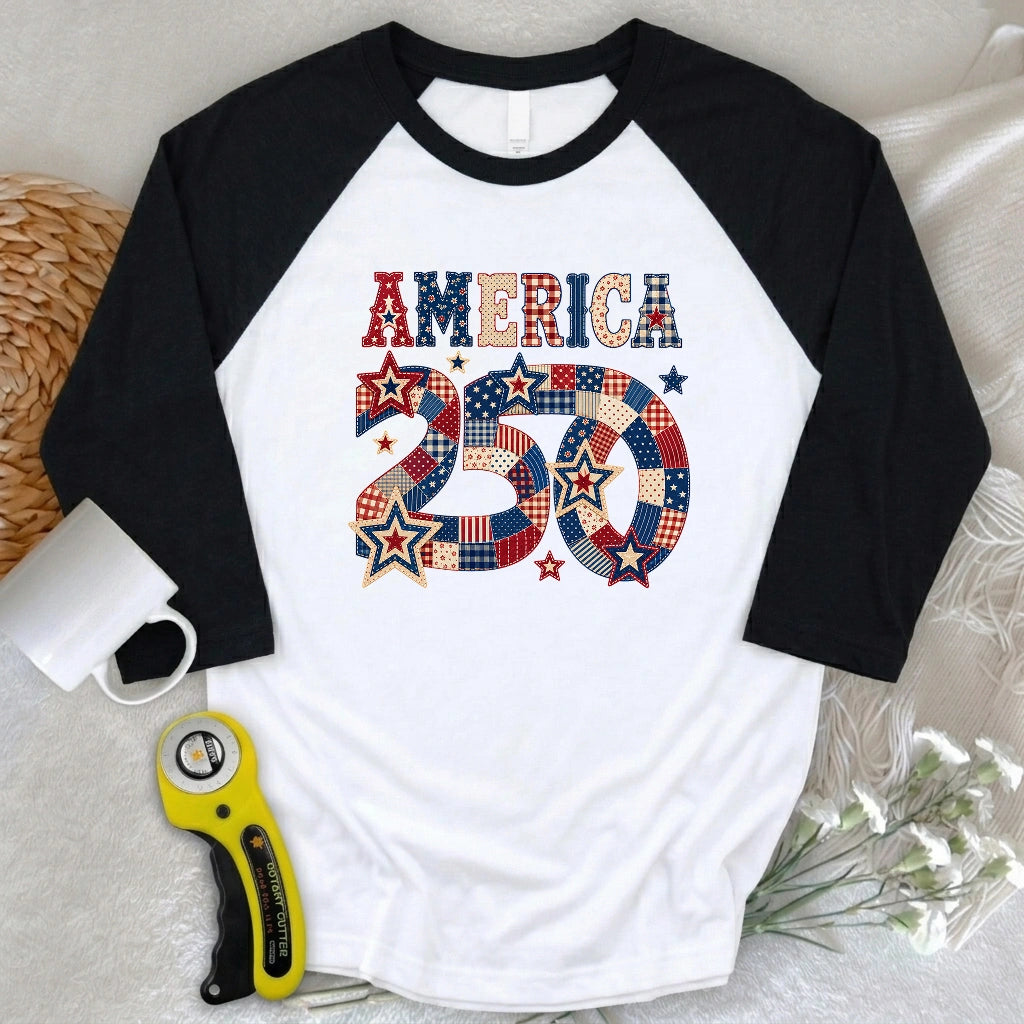America 250 3/4 Sleeve T-shirt