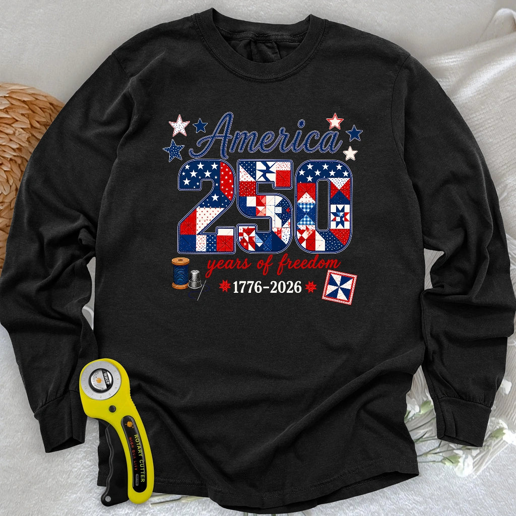 America 250: Pieced With Pride Long Sleeve T-shirt