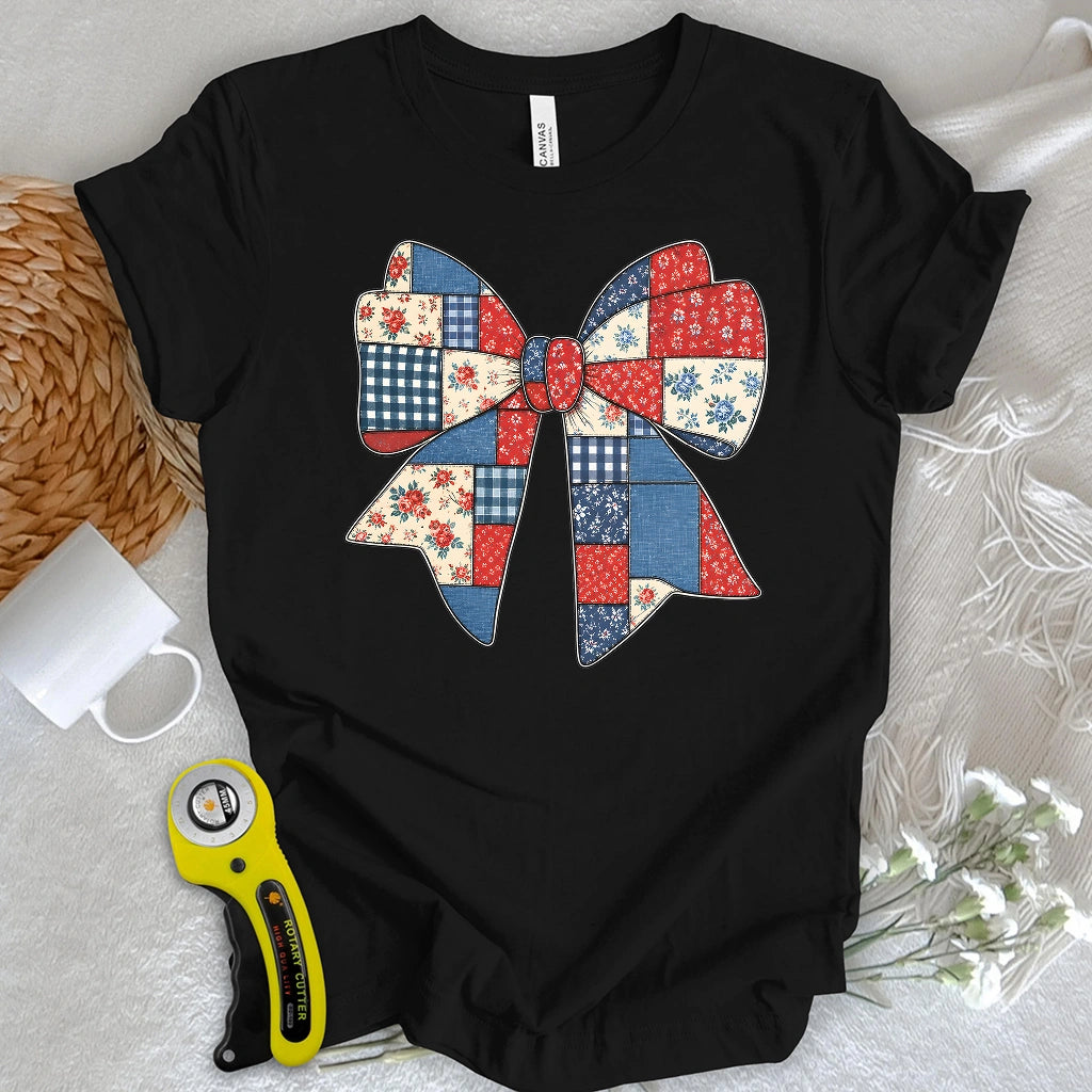 Americana Patchwork Bow T-shirt