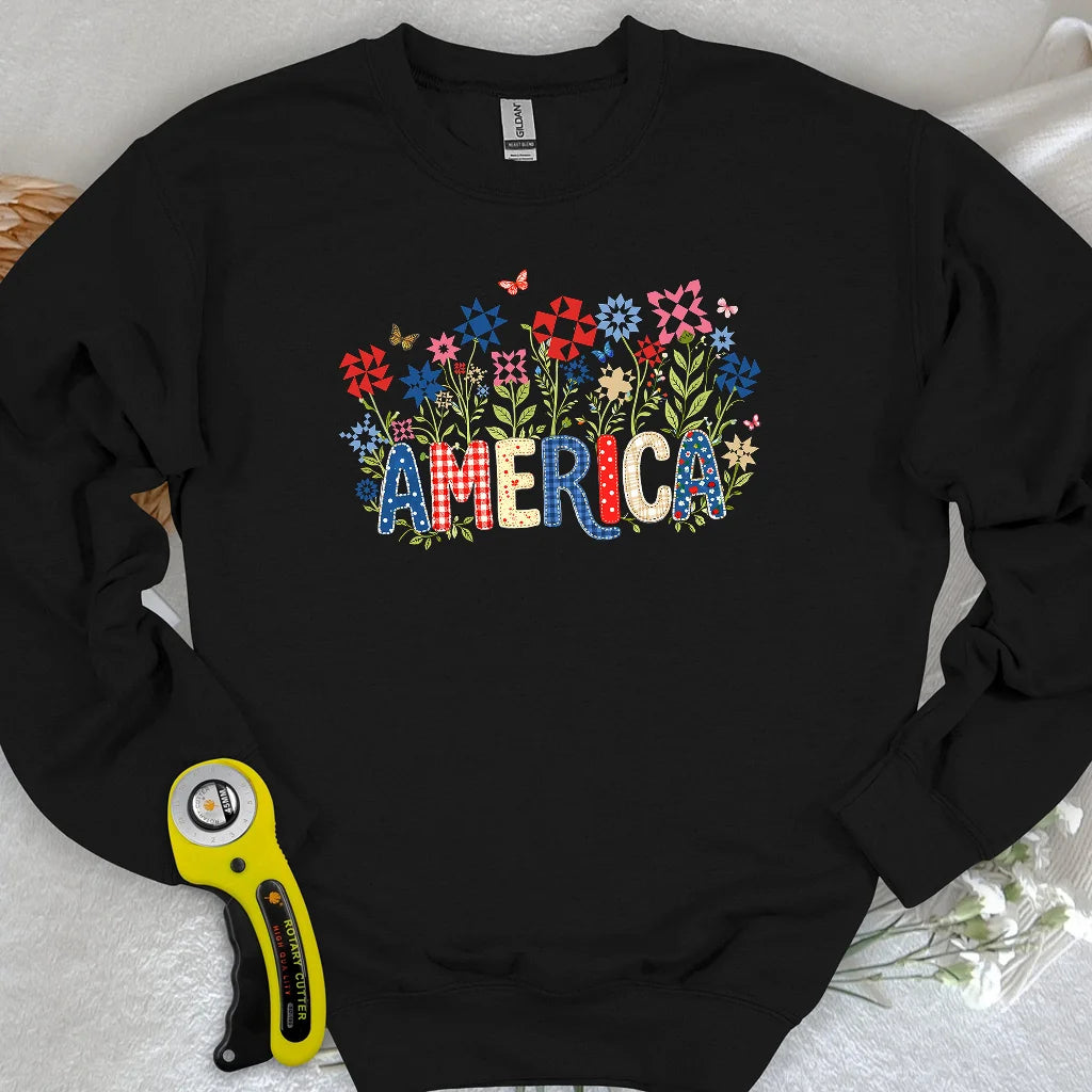 Appliqué America Sweatshirt