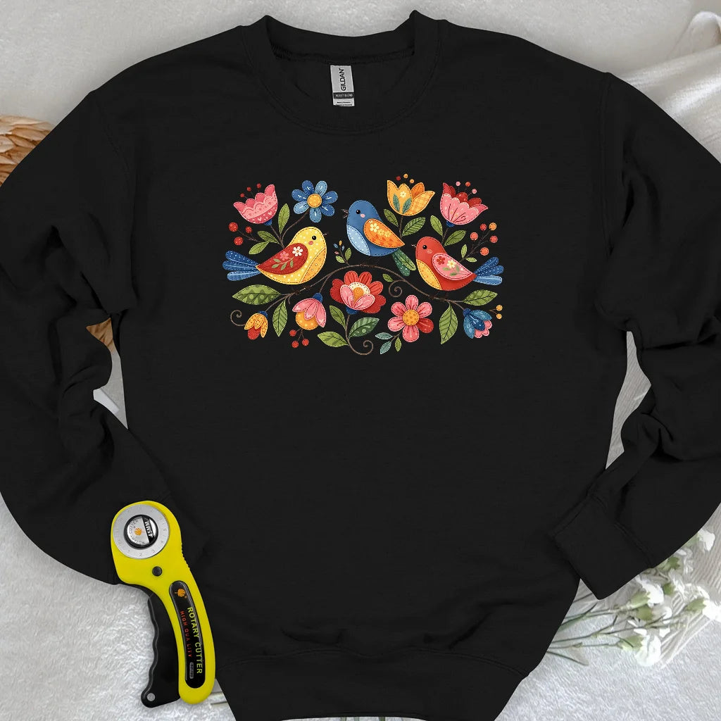 Appliqué Garden Sweatshirt
