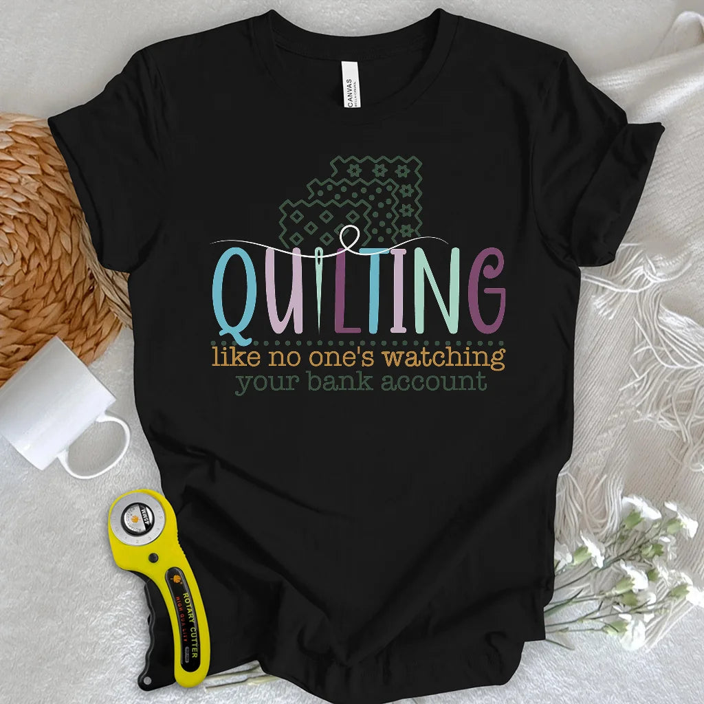 Bankkonto? Ich kaufte Stoff-T-Shirt