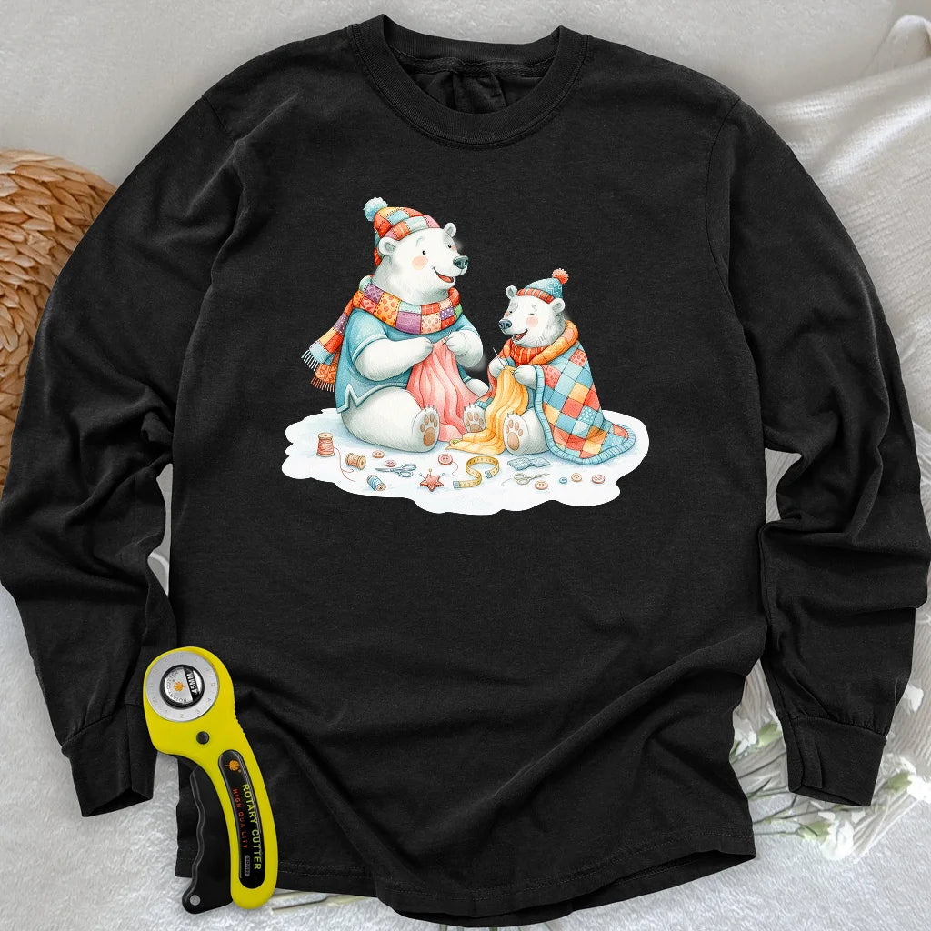 Beary Quilt Time Long Sleeve T-shirt