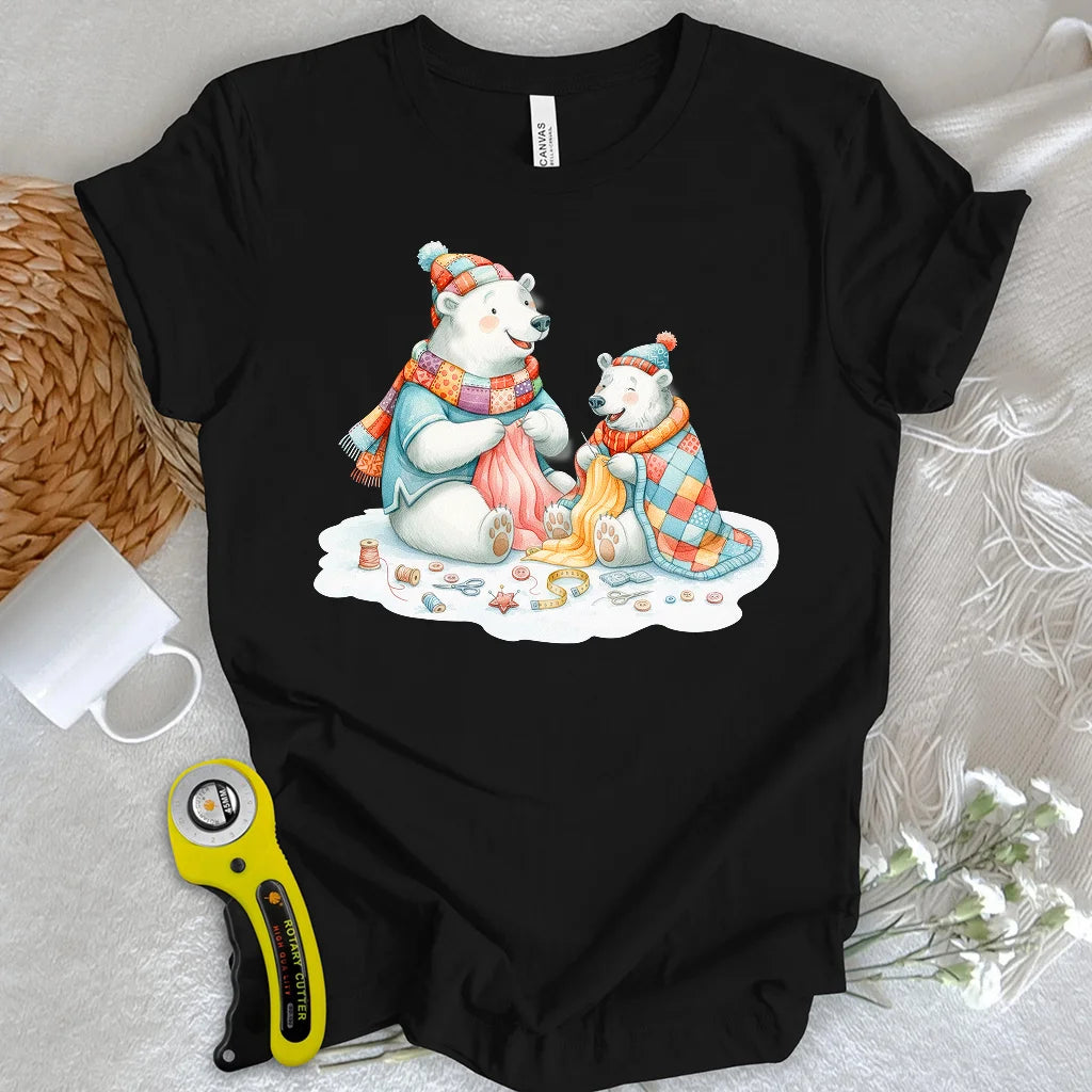 T-shirt l'Heure de la courtepointe des oursons