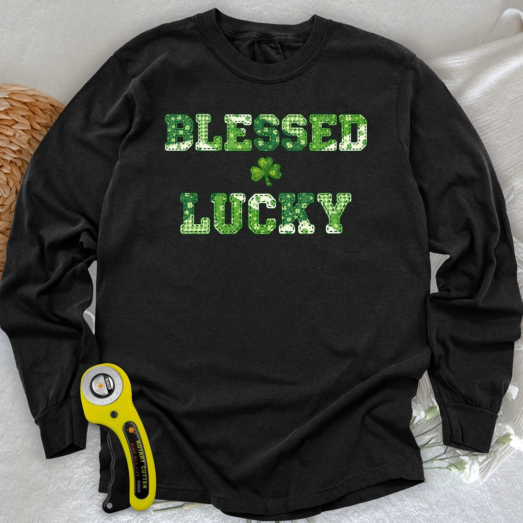 Gesegnetes Glück Langarm-T-Shirt