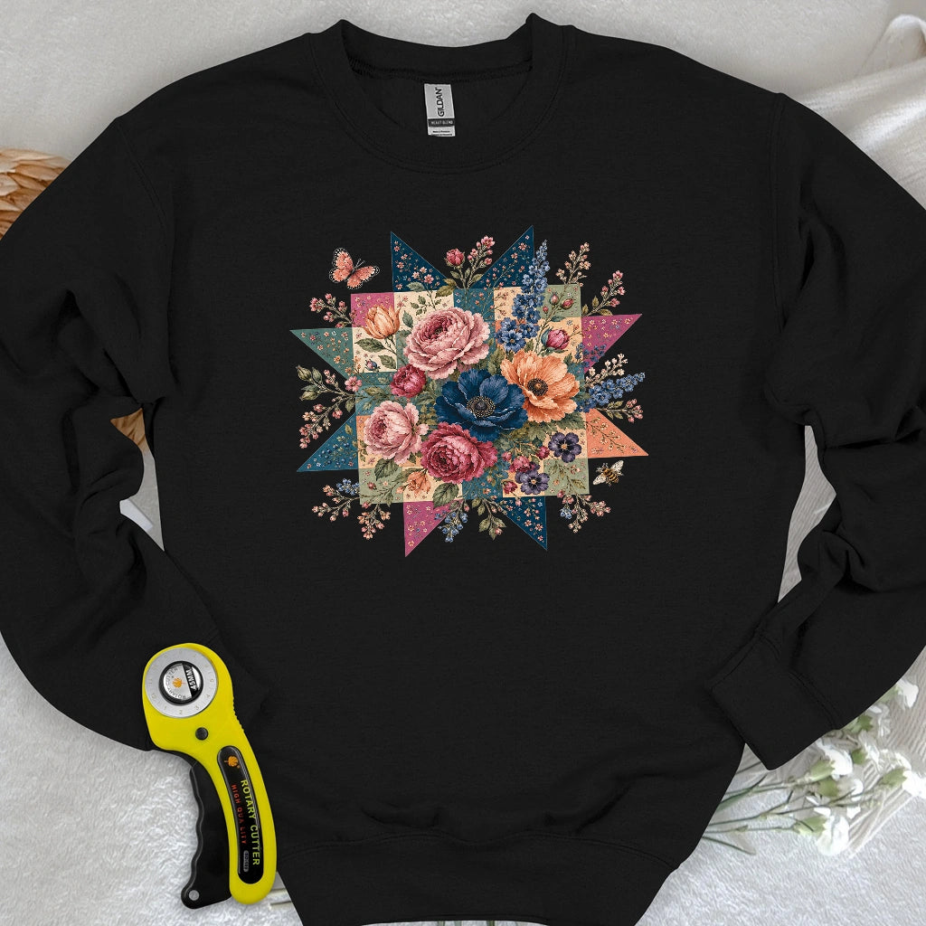 Blooming Patchwork Star Sweatshirt