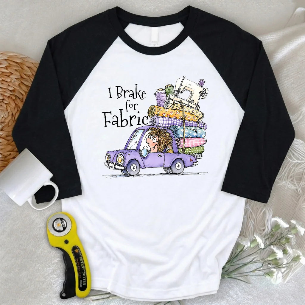 Brake for Fabric 3/4 Sleeve T-shirt