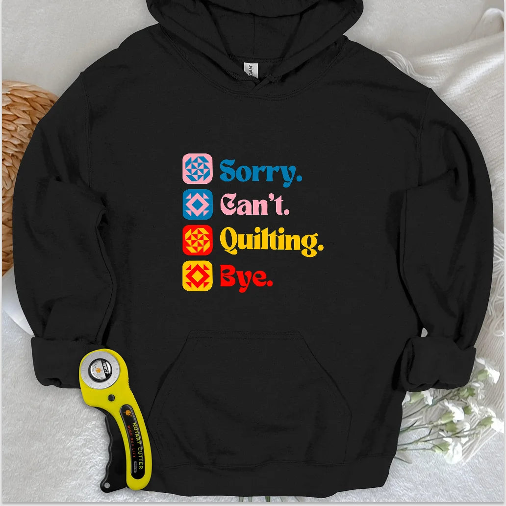 Sweat à capuche Can't Quilting