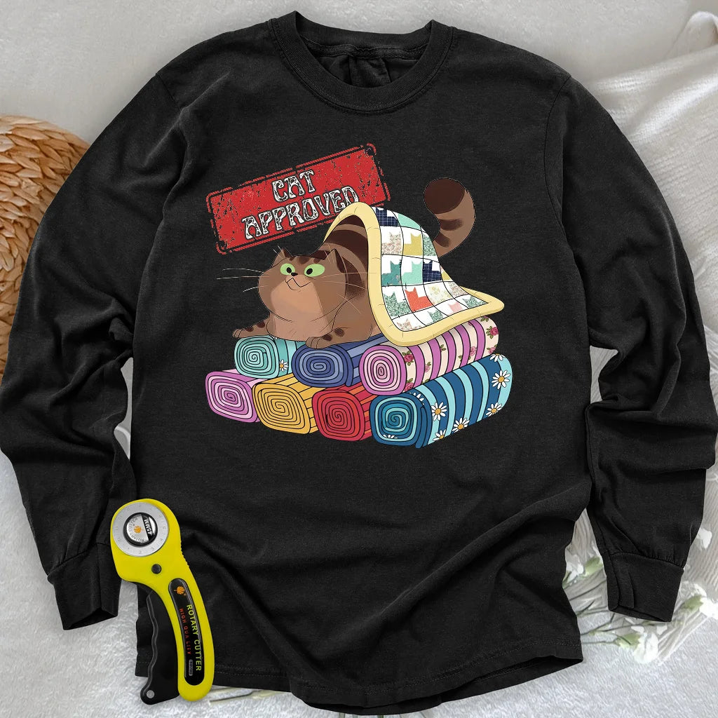 T-shirt à manches longues approuvé par les chats