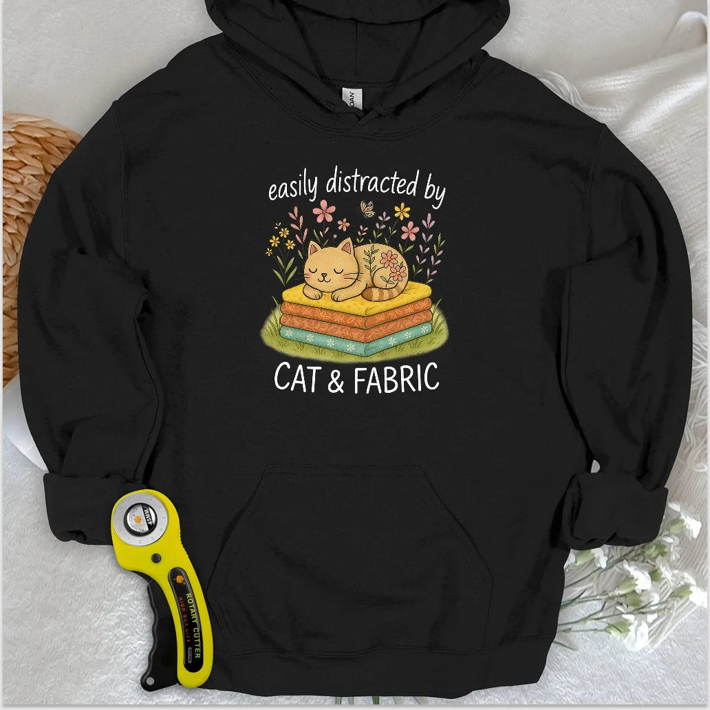 Cat Nap for Quilters Hoodie